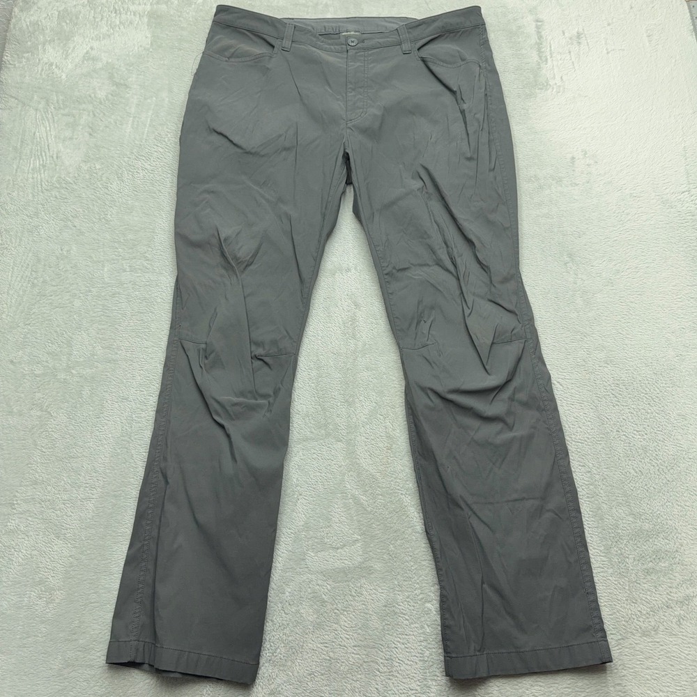 Eddie Bauer Pants Mens 38x32 Grey First Ascent Guide Pro Hiking Outdoor Stretch